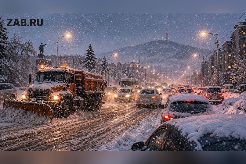 Апрельский сюрприз: Чита получила полмесяца снега за одну ночь