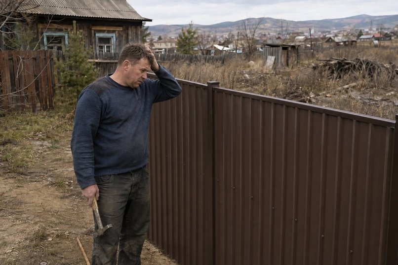 В Шерловой Горе мужчину заставляют снести забор, который он поставил там, где годами было запустение