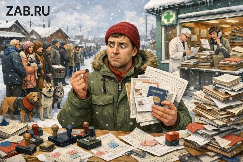 Регистрация животных в Забайкалье: чипы, сроки и штрафы за опоздание