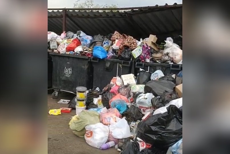 В центре Песчанки разрастается помойка