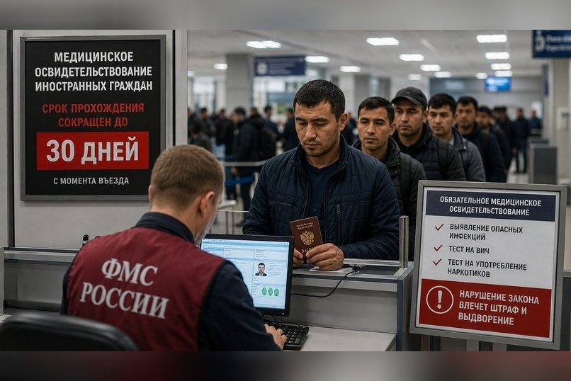 Мигрантам дали ровно 30 дней на медосмотр