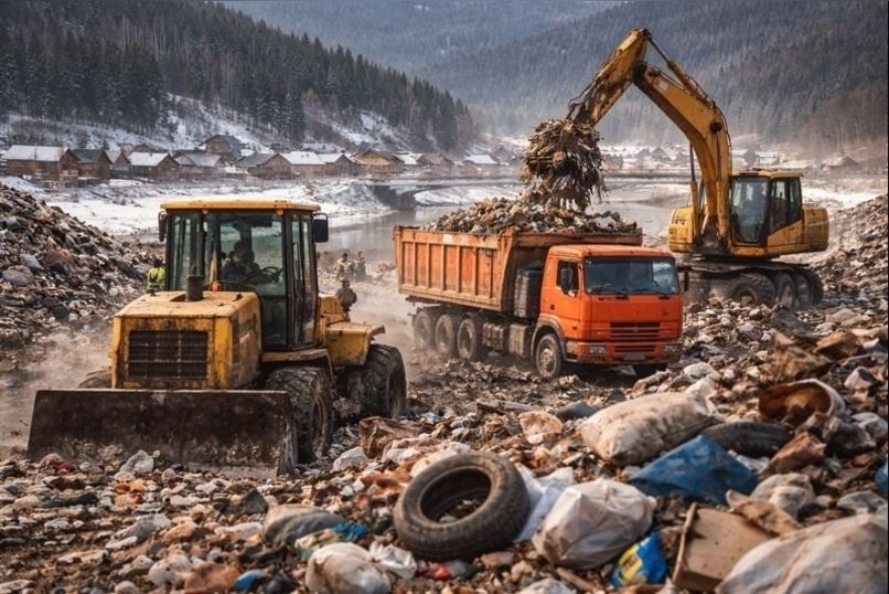 Свалку, возникшую после паводка 2022 года, ликвидируют в Амазаре