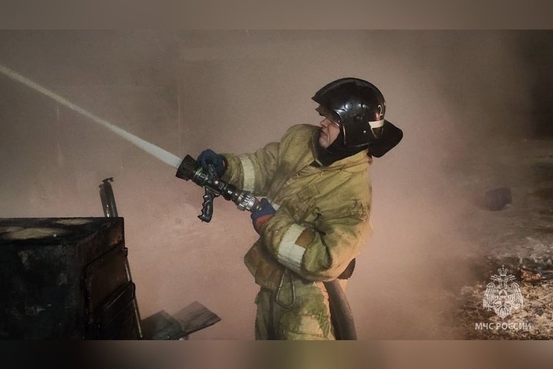 Магазин загорелся в Сретенске