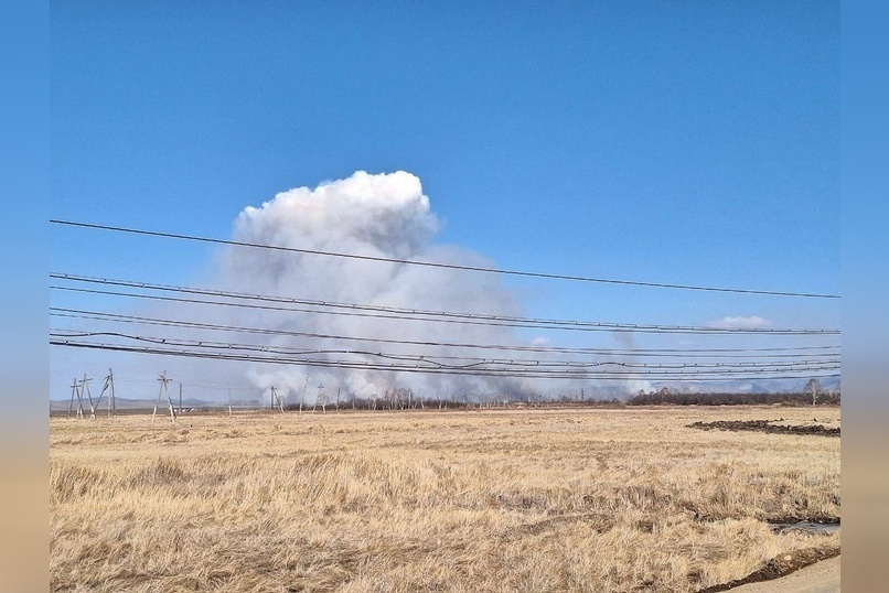 Степной пожар возник в Читинском районе