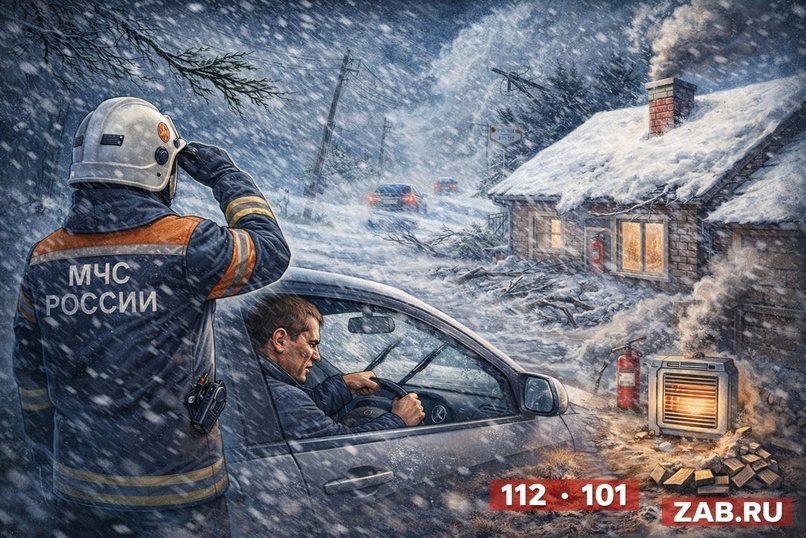 МЧС предупреждает: в Забайкалье грядёт сильная непогода 12-13 марта