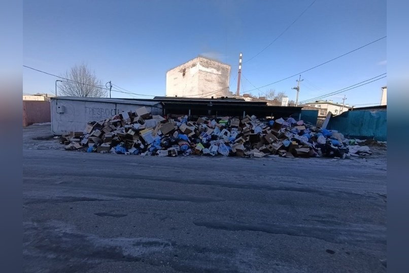 Могоча зарастает мусором