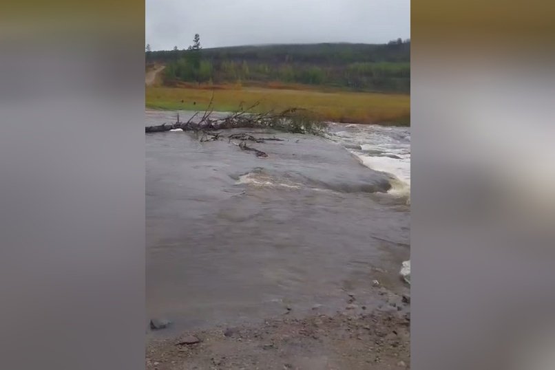В Забайкалье из-за ливней перекрыта дорога между Тунгокоченом и Кыкером