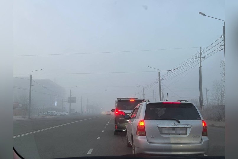 Водители отмечают плохую видимость на дорогах Читы
