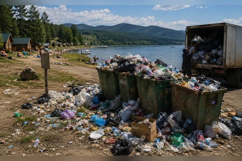 Ивано-Арахлейские озёра превратились в мусорные полигоны