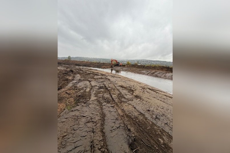 В Дарасуне началась расчистка и углубление реки Крестовая