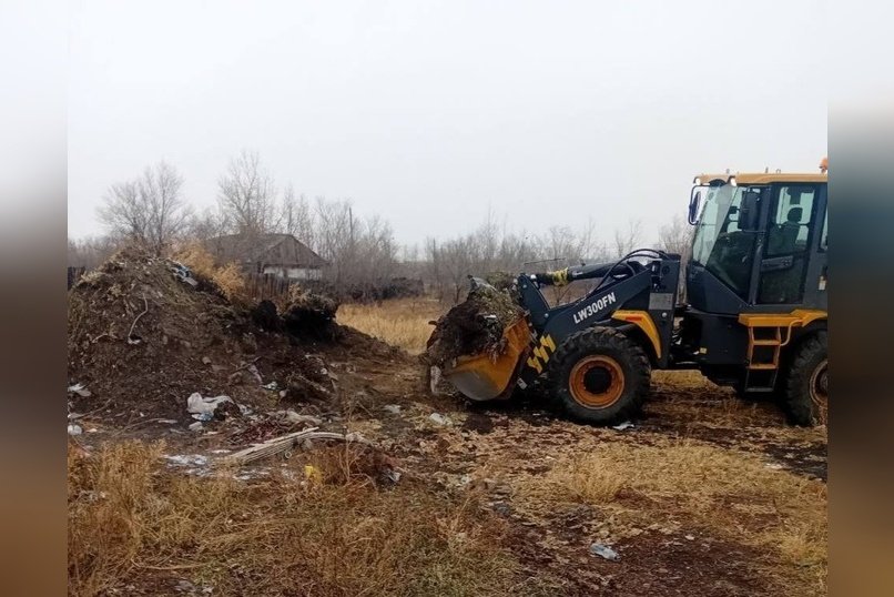 Посёлок Наклонный очистили от мусора