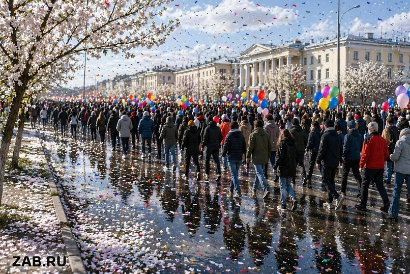 В Чите возвращают парады трудовых коллективов