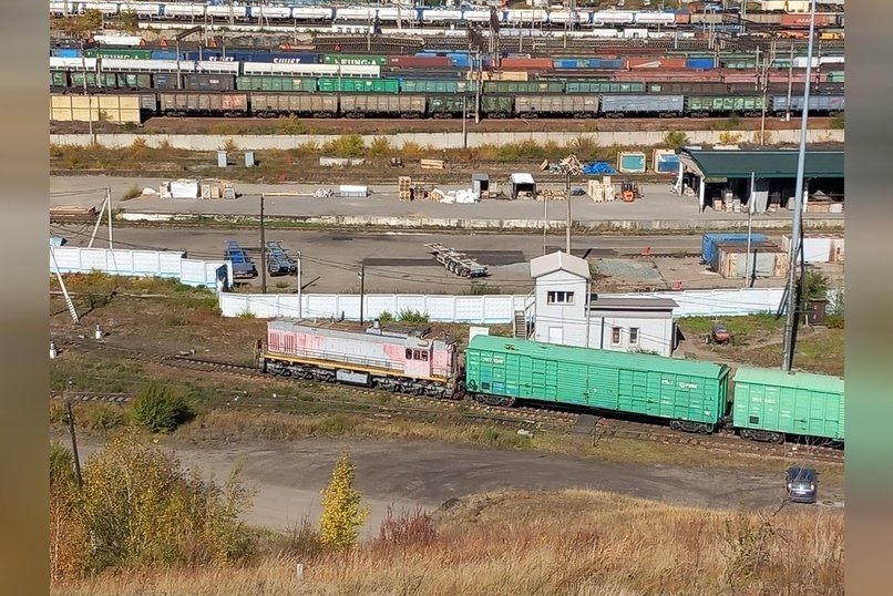 Тепловоз загорелся в Шилкинском районе