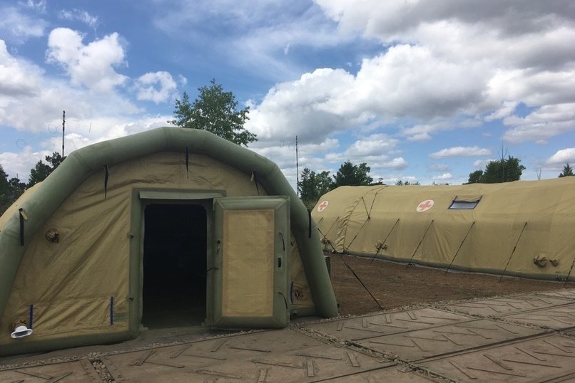 Полевой госпиталь на сто коек развернули в Каштаке по поручению президента