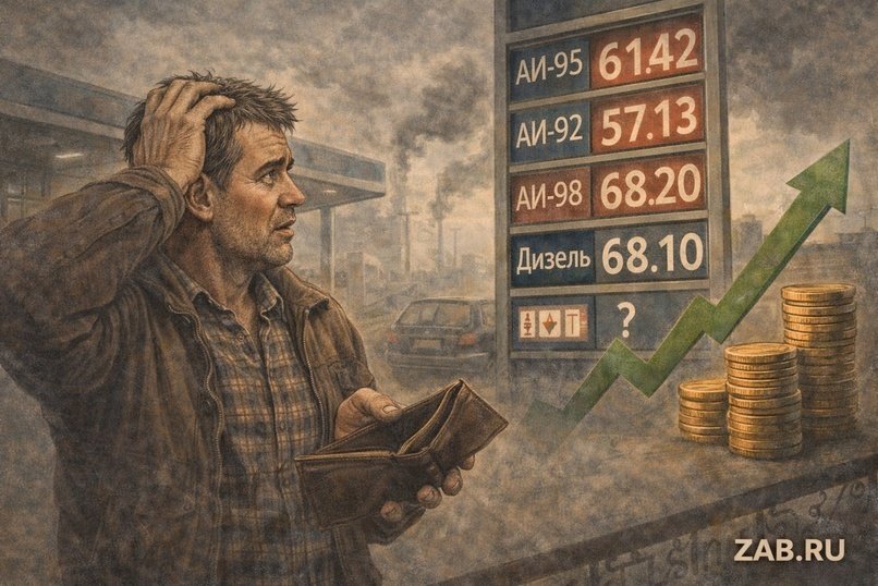 Цены на бензин снова выросли в регионе