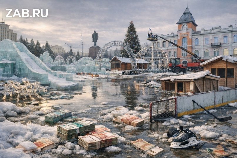Новогодняя мишура Читы: сотни миллионов рублей, которые тают вместе со снегом