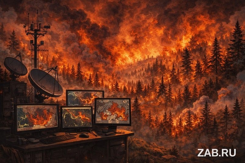 Забайкалье в огне: регион ждет полгода красной опасности