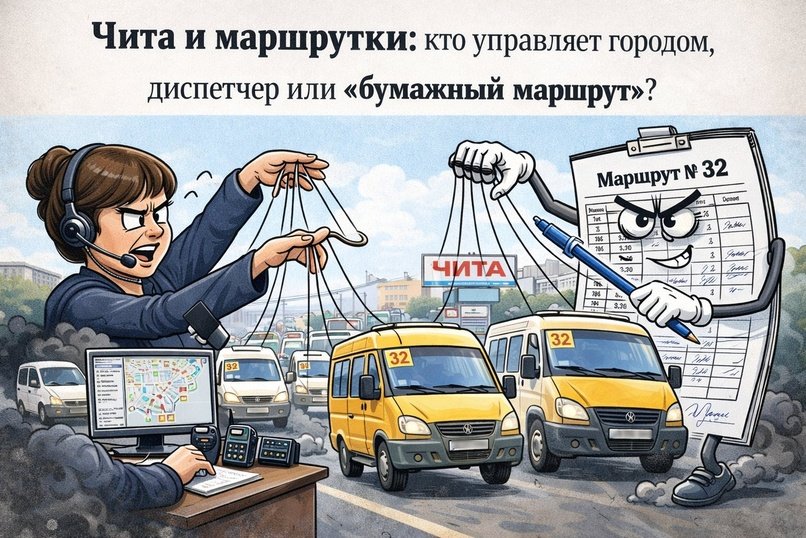 Чита на маршрутках: кто управляет городом, диспетчер или «бумажный маршрут»