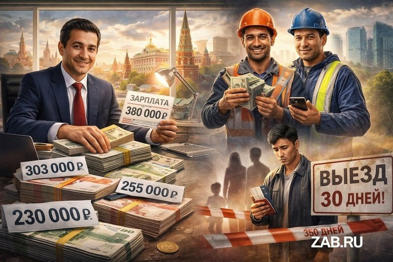 Мигрантам в России предлагают зарплаты до 380 тысяч рублей