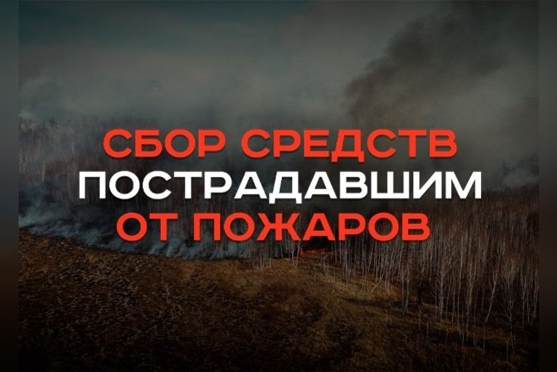 Сбор средств пострадавшим от пожаров