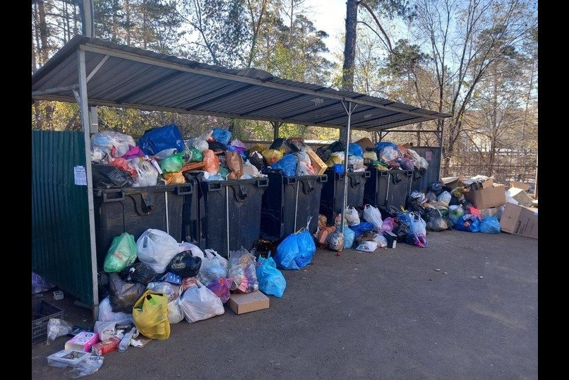 Жители улицы Кайдаловская в Чите пожаловались на невывоз мусора