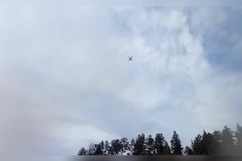 Авиация была замечена на пожаре около СНТ «Дворцы»