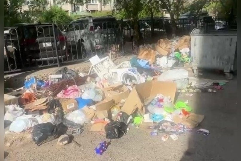 Стихийная свалка выросла в центре Читы